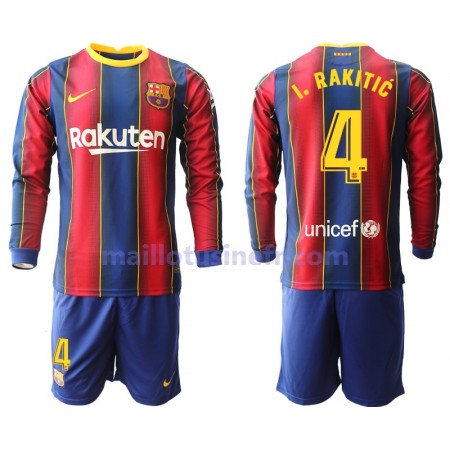 Maillot de Foot FC Barcelone Ivan Rakitic 4 Domicile 2020-21 Manches Longues - Enfant Maillot de Foot FC Barcelone Ivan Rakitic 4 Domicile 2020-21 Manches Longues - Enfant
